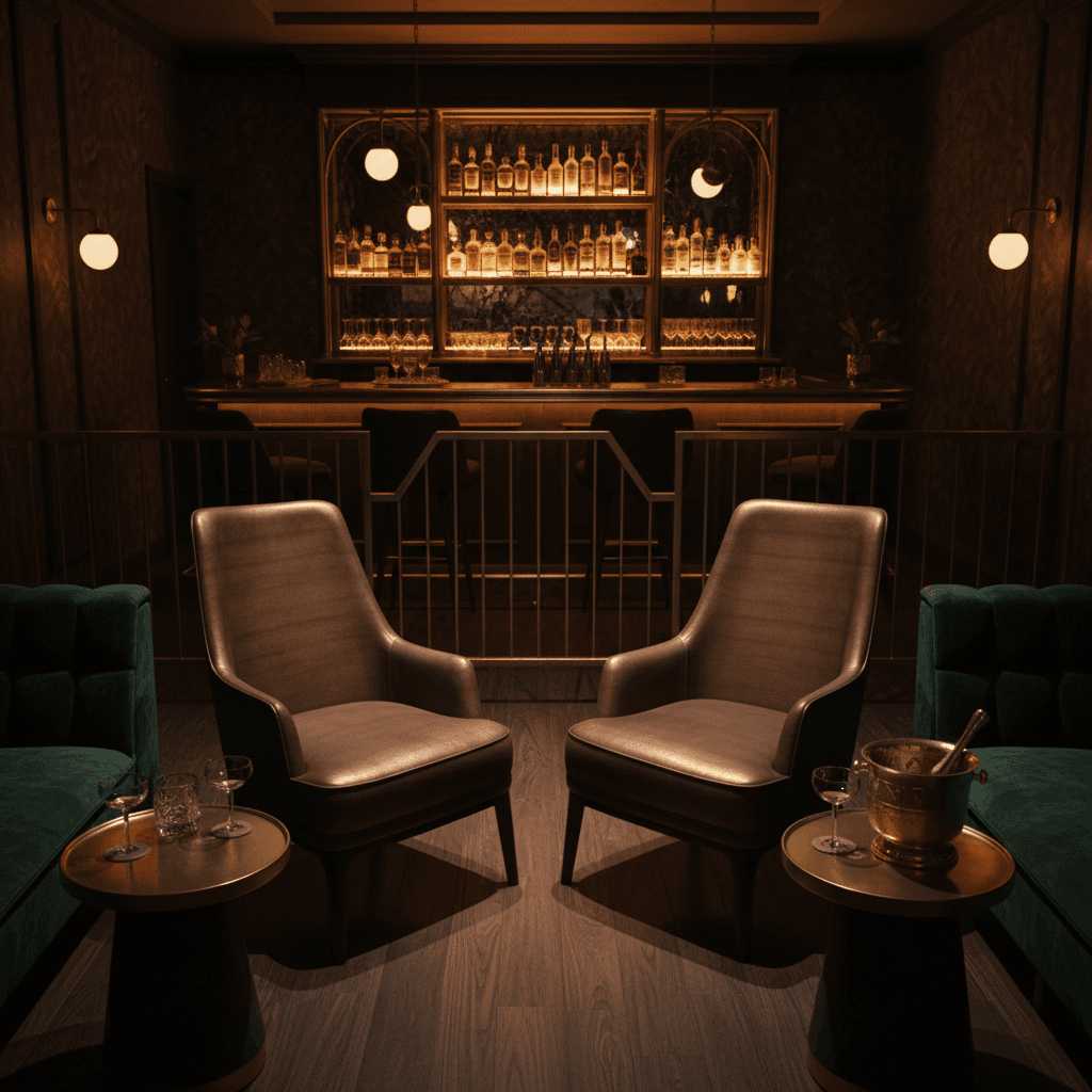 Distressed Whiskey Lounge Chair variant 3