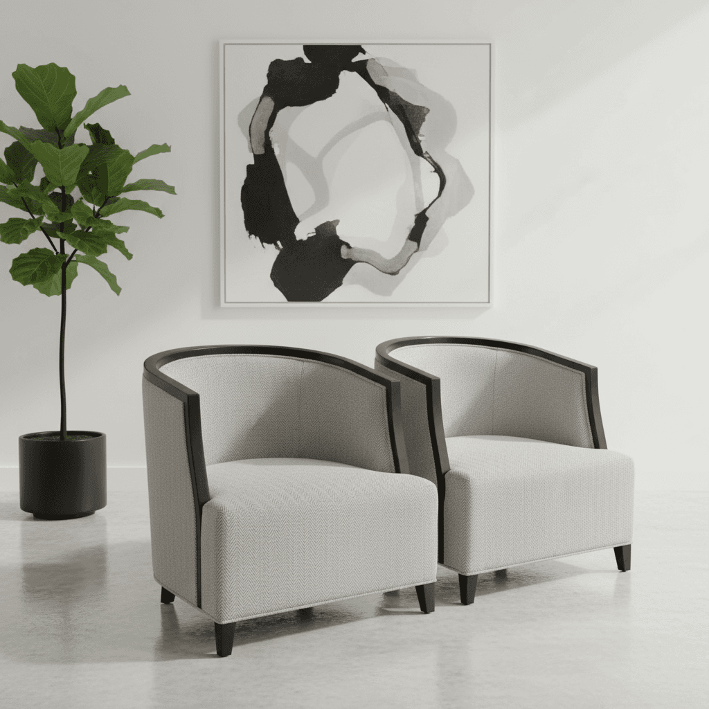 Curved Framework Lounge Duo variant 2