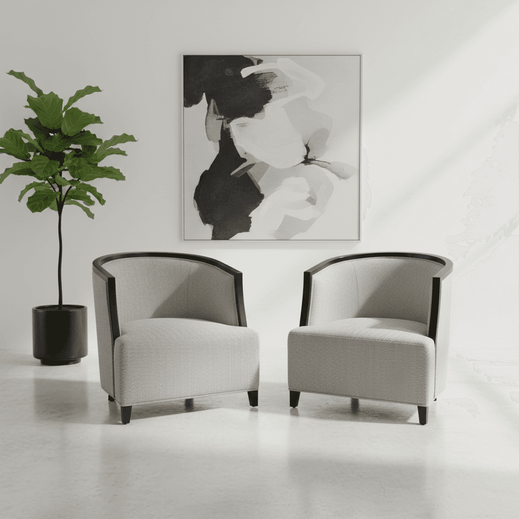 Curved Framework Lounge Duo variant 4